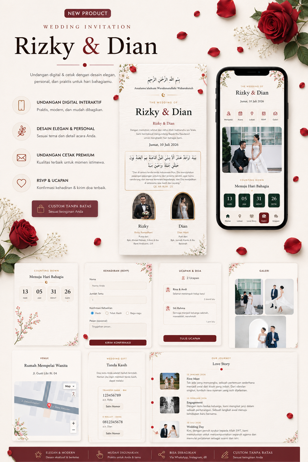 Preview template Modern Clean Maroon